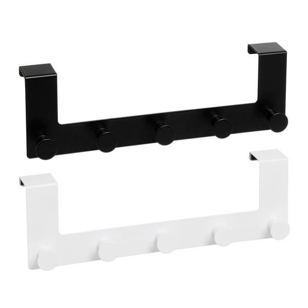 Cuier de ușă alb/negru din metal 35 cm – Casa Selección