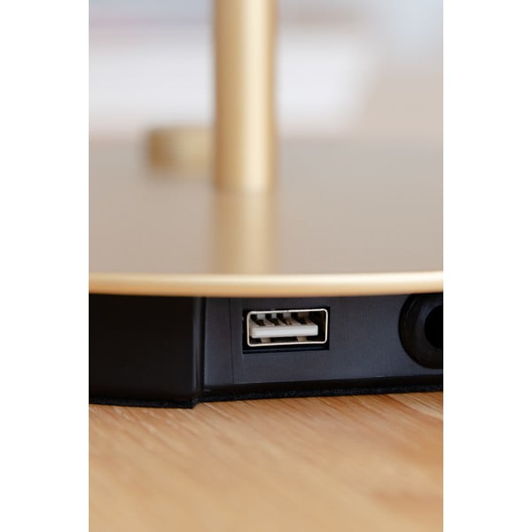 Veioză gri deschis LED cu intensitate reglabilă cu abajur din metal (înălțime 41,5 cm) Asteria Table – UMAGE-image-4