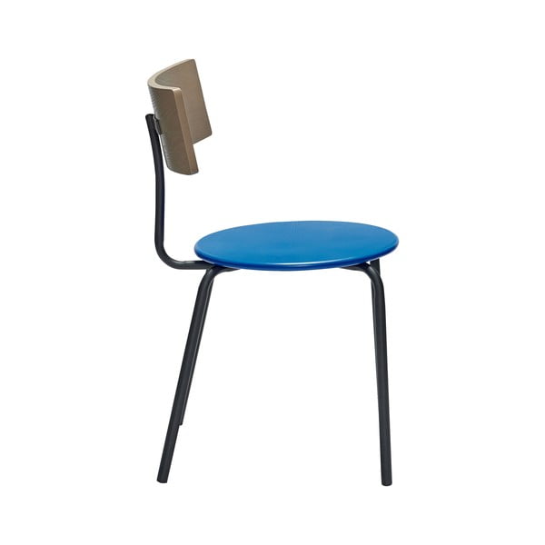 Scaune de dining albastre/în culoare naturală 4 buc. Koi – Hübsch-image-2