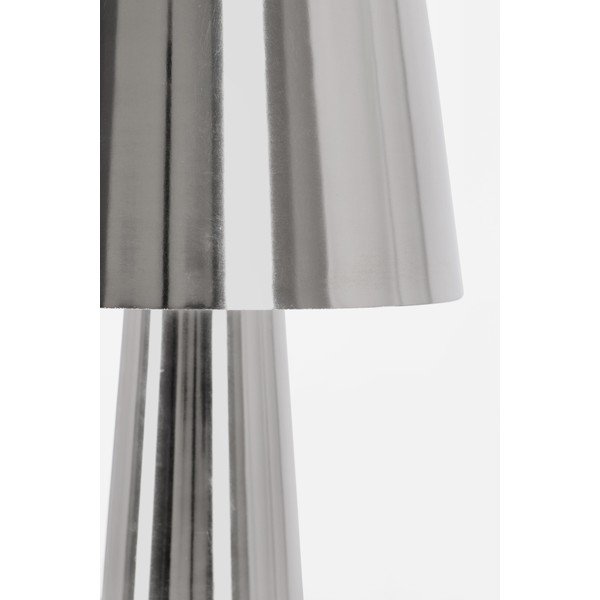 Veioză argintie LED din metal cu abajur din metal (înălțime 51 cm) Turner – Bizzotto-image-2