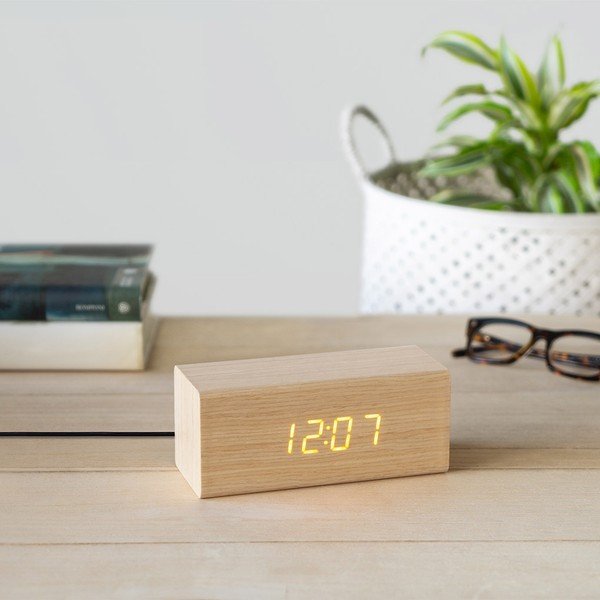 Ceas deșteptător digital/de masă Timber – Balvi-image-1