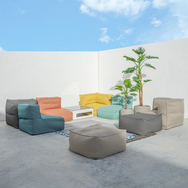Taburet de grădină albastru Gissele – LDK Garden-image-1