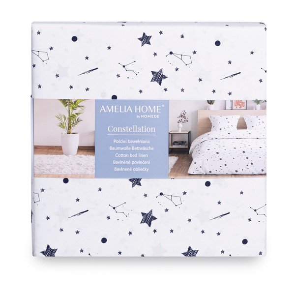 Lenjerie de pat dublu din bumbac AmeliaHome Averi Constellation, 200 x 220 cm-image-3