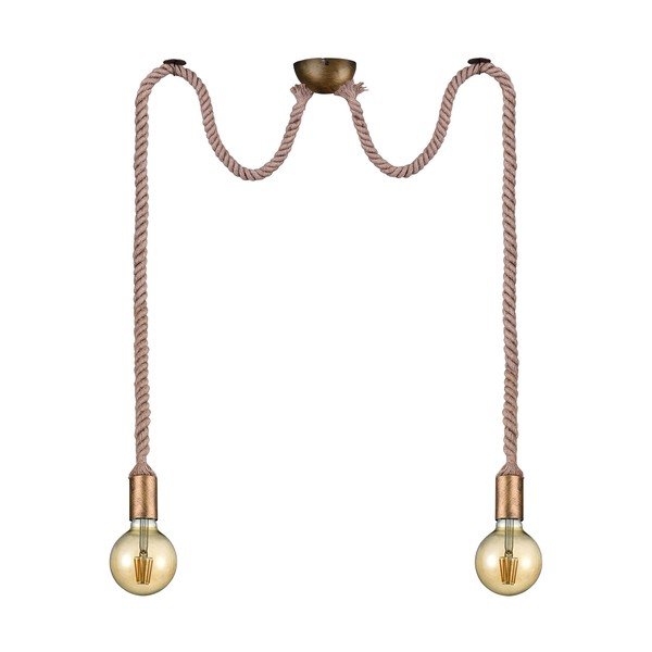 Lustră alămie ø 12 cm Rope – Trio