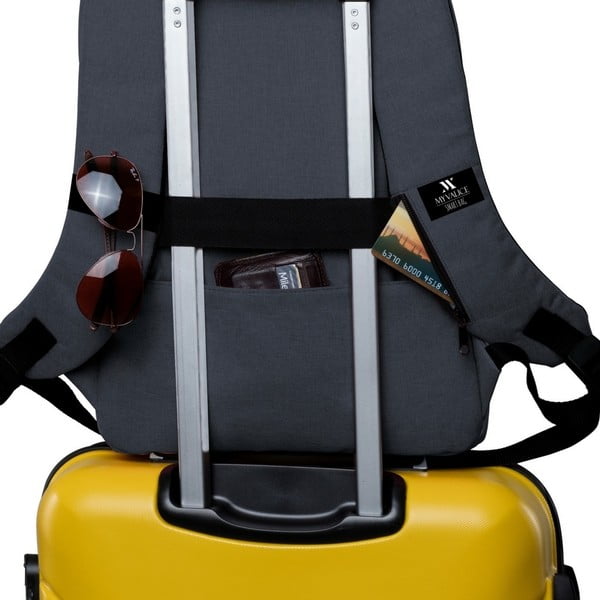 Rucsac cu port USB My Valice GALAXY Smart Bag, antracit-image-2