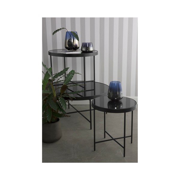 Măsuță auxiliară Leitmotiv Smooth, ⌀ 42,5 cm, negru-image-1