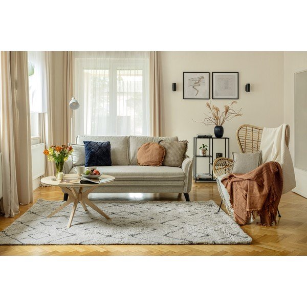 Canapea crem extensibilă 225 cm Charming Charlie – Miuform-image-3