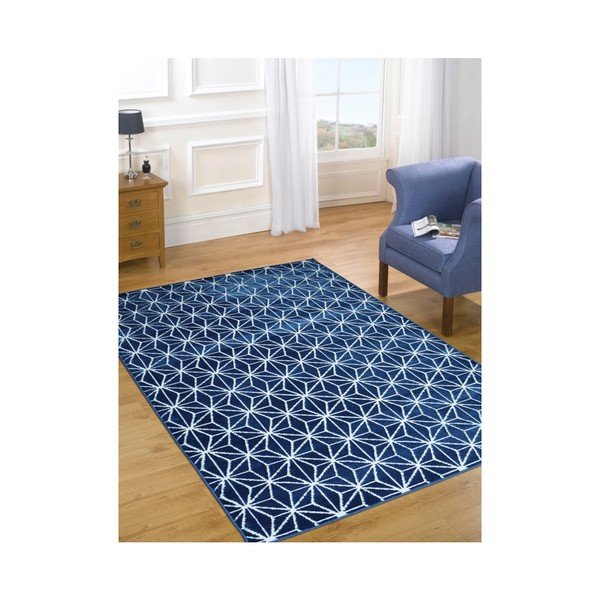 Covor Webtappeti Reflex, 140 x 200 cm, albastru