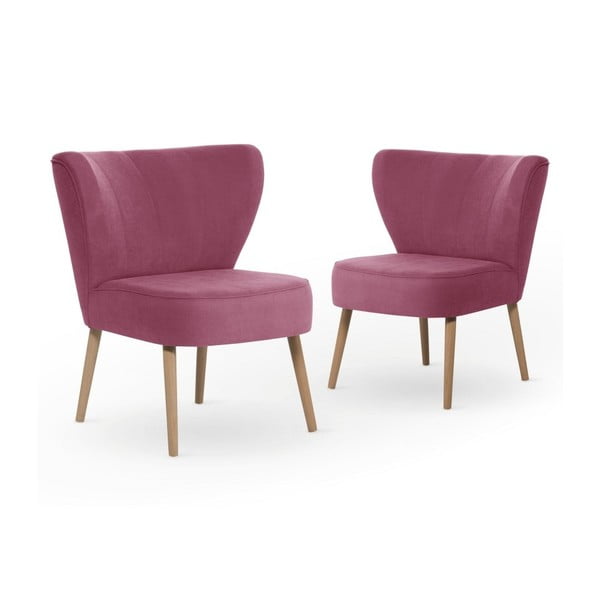 Set 2 scaune My Pop Design Hamilton, roz fucsia