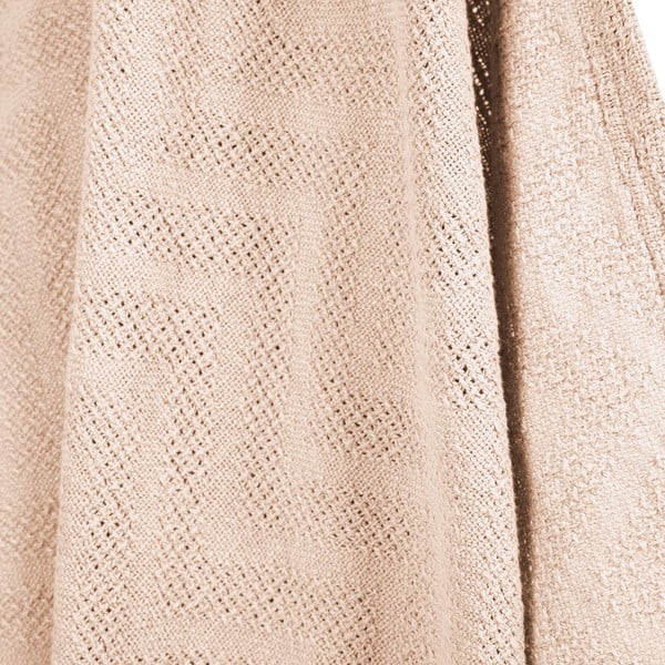 Pătură pentru copii bej din bumbac tricotată 80x80 cm Frosty Almond – Roba-image-2
