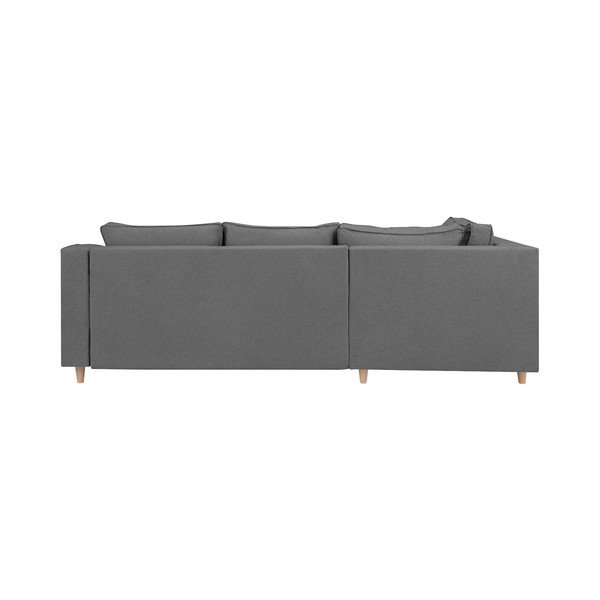 Canapea extensibilă cu 4 locuri Mazzini Sofac Jonquille, pe partea stângă, gri-image-3