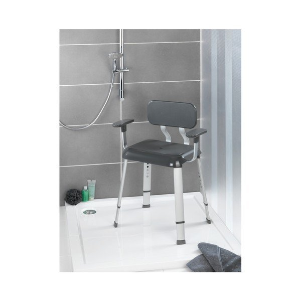 Scaun cu spătar și cotiere pentru duș Wenko Shower Secura Premium-image-3