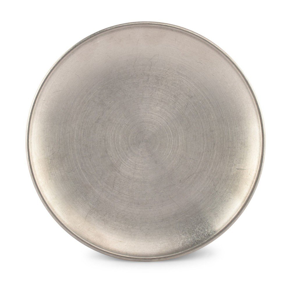 Farfurie argintie pentru desert din metal ø 17 cm Serve – BonBistro