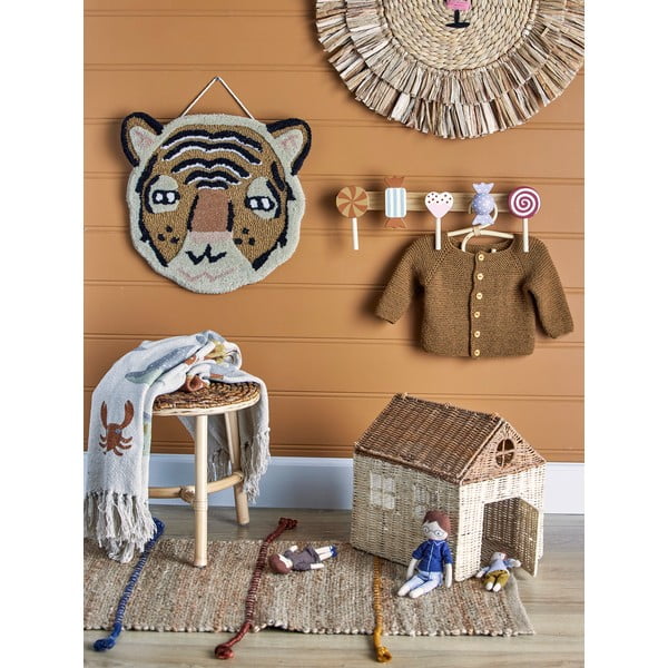 Cuier de perete pentru copii din lemn de pin Rudy - Bloomingville Mini-image-1