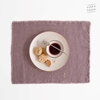 Suport pentru farfurie roz din in 35x45 cm - Linen Tales
