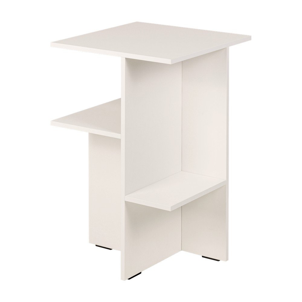 Noptieră grej cu rafturi Atik – noo.ma