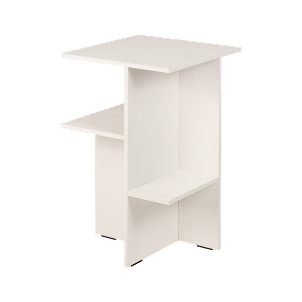 Noptieră grej cu rafturi Atik – noo.ma