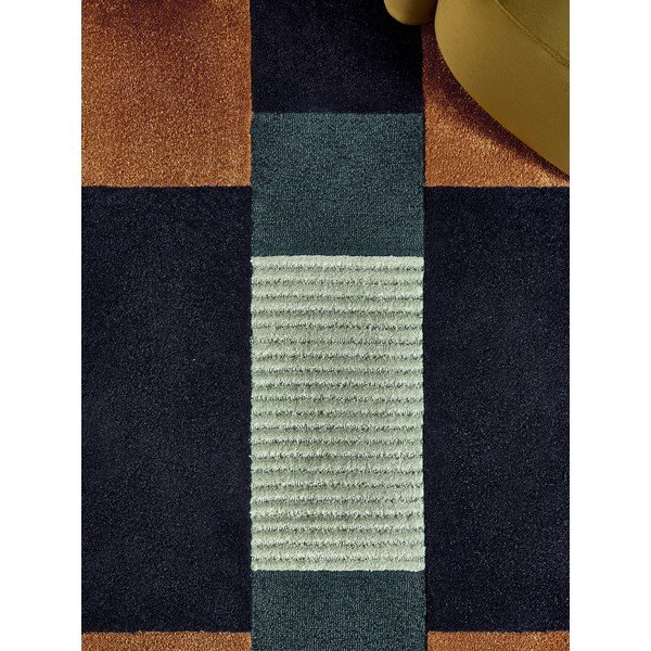 Covor albastru închis țesut manual din fibre reciclate 120x170 cm Franka – MADE-image-4