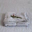 Cearceaf gri deschis din in 180x260 cm Light Grey – Linen Tales