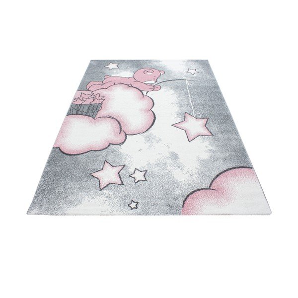 Covor pentru copii roz/gri ø 120 cm Kids – Ayyildiz Carpets-image-4
