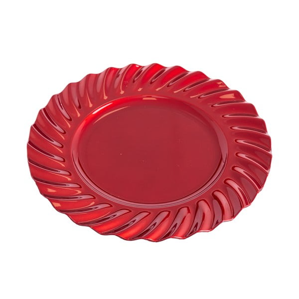 Farfurie roșie de servire Casa Selección,  ø 33 cm