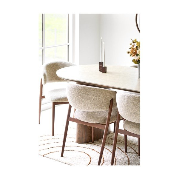 Masă de dining cu blat ceramic 100x210 cm Delphi – House Nordic-image-2