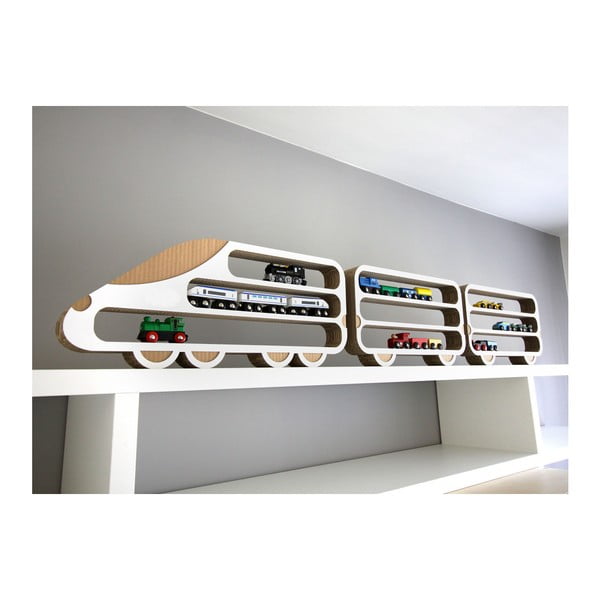 Set 3 rafturi Unlimited Design, locomotivă - vagon-image-4