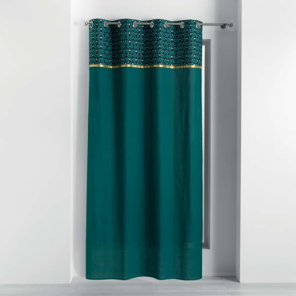 Draperie petrol din bumbac 140x240 cm Artchic – douceur d'intérieur
