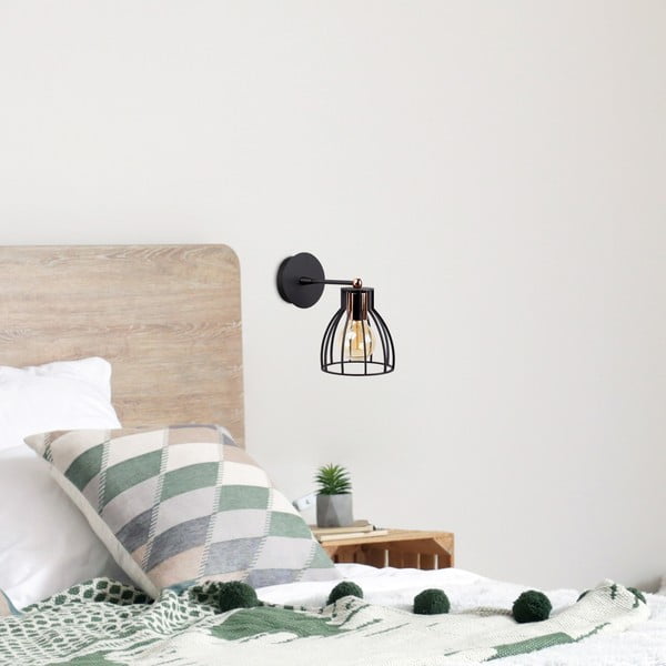 Aplică de perete neagră/în culoarea bronz ø 15 cm Kemah – Opviq lights-image-1