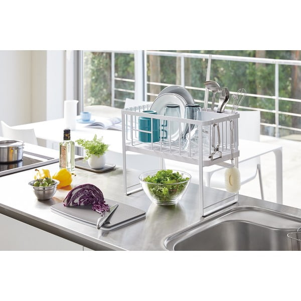 Scurgător de vase cu două nivele din metal Tower – YAMAZAKI-image-1