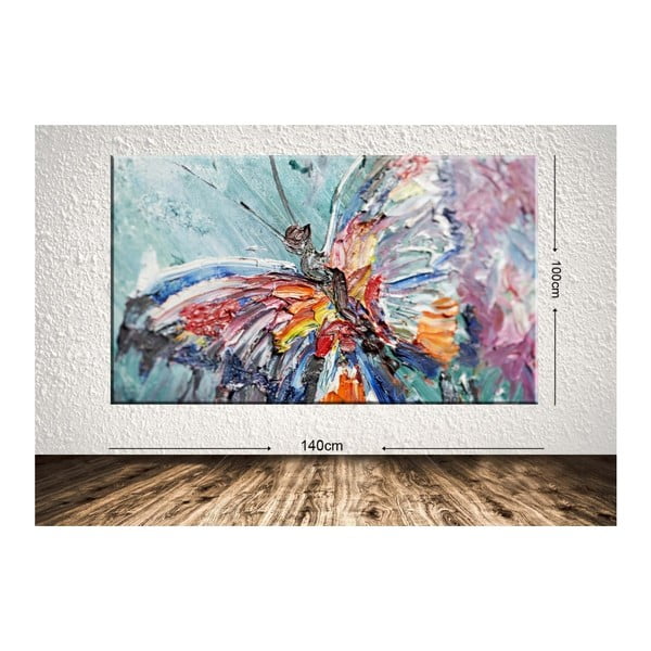 Tablou Colours Butterfly, 100  x 140 cm