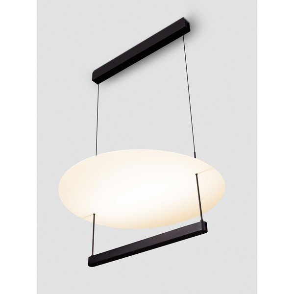 Lustră albă/negru-mat LED cu intensitate reglabilă din aluminiu ø 60 cm Diona – Nova Luce-image-2