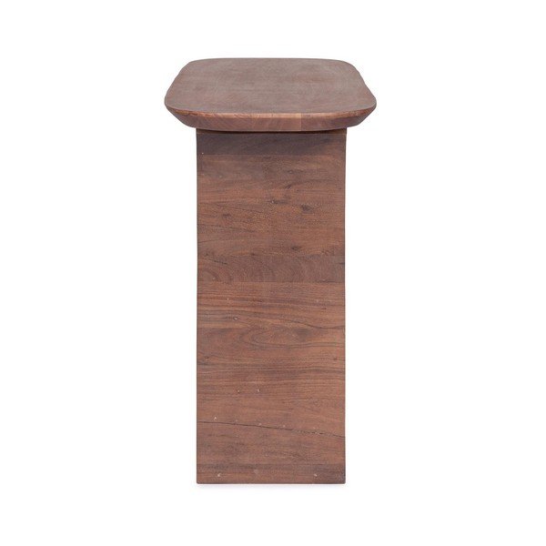 Masă consolă în culoare naturală închisă din lemn de mango 40x137 cm Dalton – Bizzotto-image-3