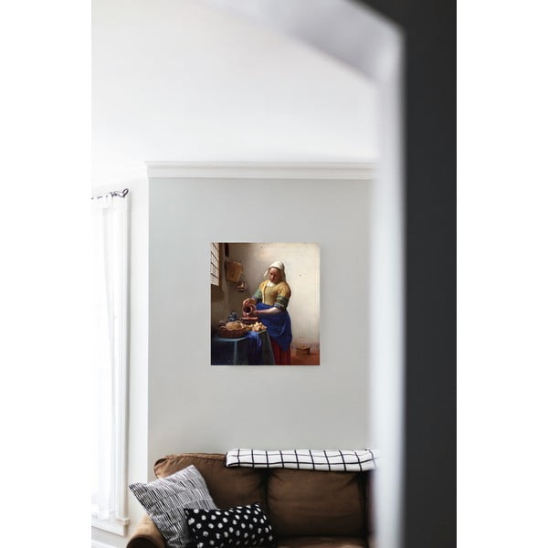 Tablou - reproducere 45x60 cm The Milkmaid, Jan Vermeer – Fedkolor-image-1