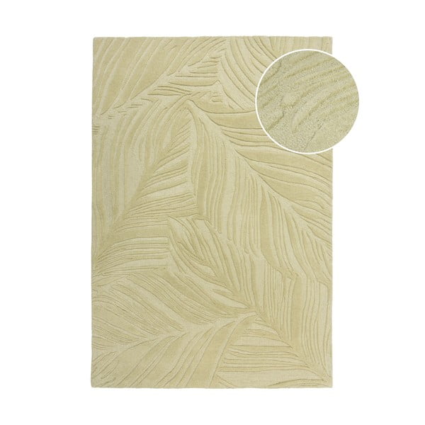 Covor verde din lână 200x290 cm Lino Leaf – Flair Rugs