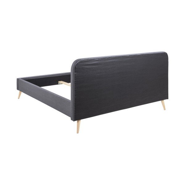 Cadru tapițat pentru pat Actona Alma, 180 x 200 cm, gri-image-3