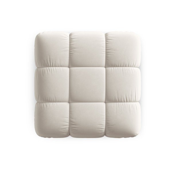 Taburet modular bej cu tapițerie din catifea Bellis – Micadoni -image-4