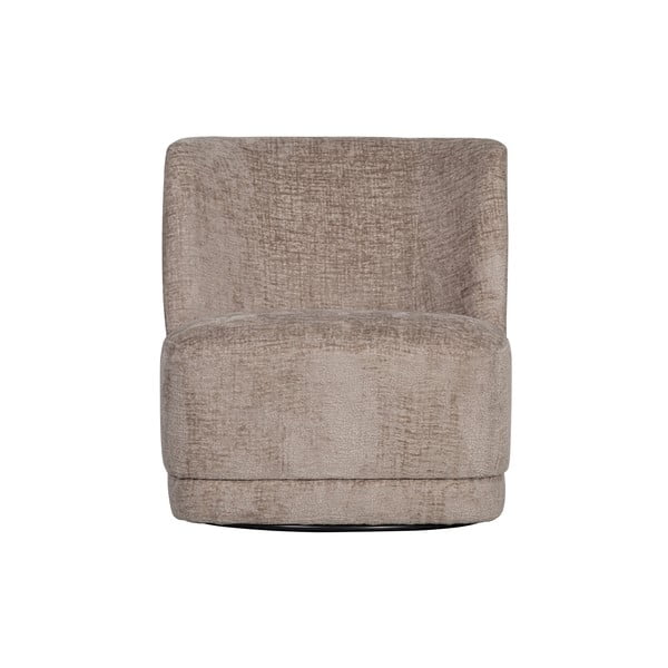 Fotoliu maro deschis cu tapițerie din catifea Atty – WOOOD-image-2