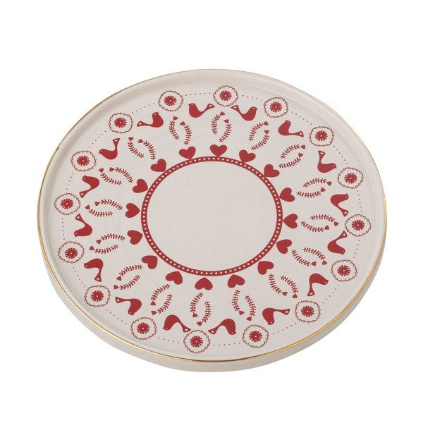 Platou de Crăciun din gresie pentru tort Bloomingville Jolly-image-2