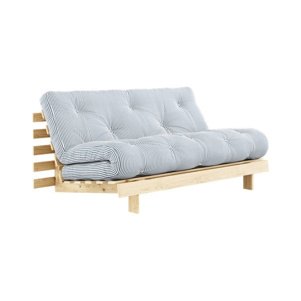 Canapea extensibilă alb/albastru deschis 160 cm Roots - Karup Design