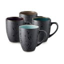 Căni negre/albastru-închis 4 buc. din ceramică 300 ml Gastro Black/Mix – Bitz