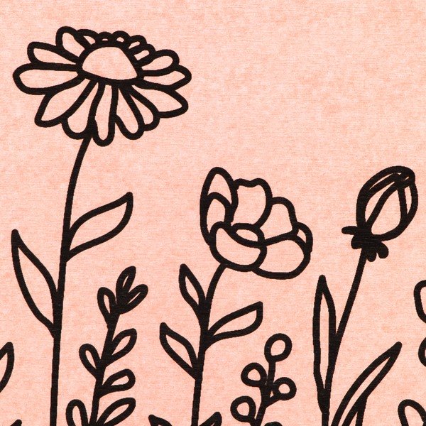 Covoraș de baie roz deschis din diatomit 39x60 cm Floral Lines – Artsy Doormats-image-2