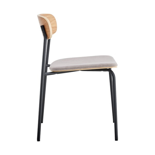 Scaune de dining negre/taupe 2 buc. Adriana – Marckeric-image-4