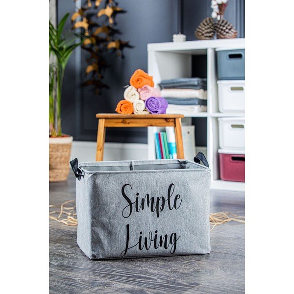 Coș de depozitare de depozitare din material textil – Mioli Decor-image-1