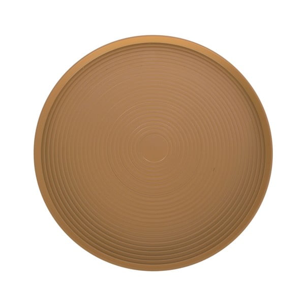 Măsuță auxiliară din metal Leitmotiv Force Force, înălțime 37,5 cm, galben muștar-image-2