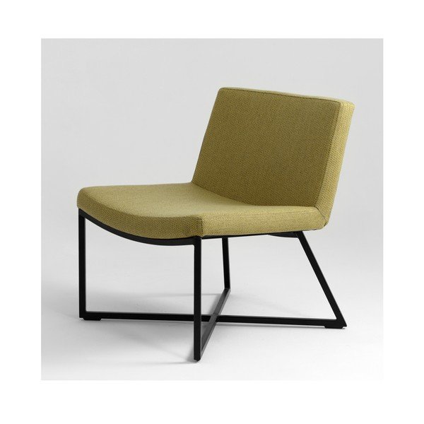 Fotoliu cu bază neagră Custom Form Zero, verde-image-2