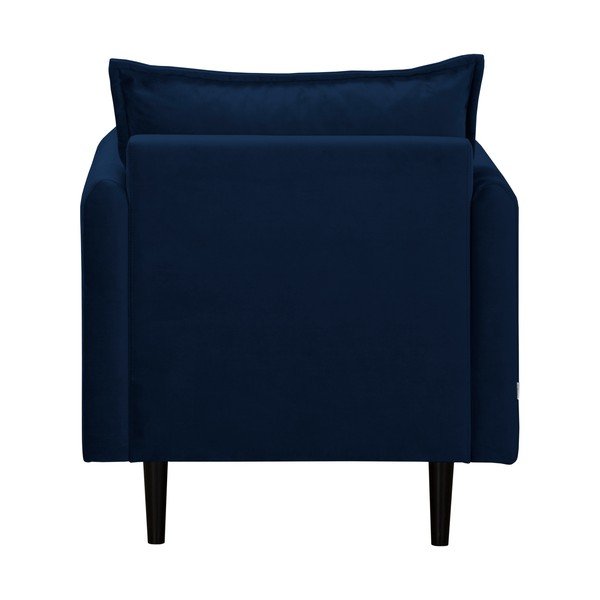 Fotoliu albastru închis cu tapițerie din catifea Juli – Ropez-image-3