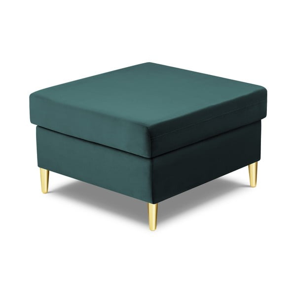 Taburet petrol cu tapițerie din catifea Kyoto – Cosmopolitan Design-image-2