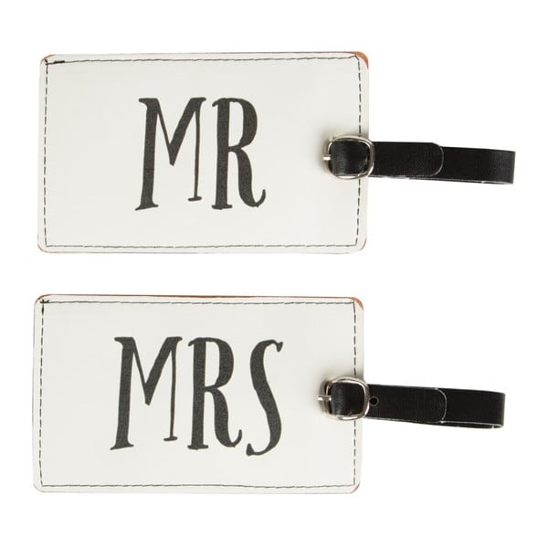Set 2 etichete pentru bagaj Sass & Belle Mr And Mrs