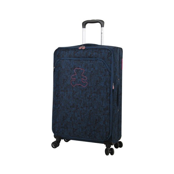 Troler cu 4 roți Lulucastagnette Teddy Bear, 71 l, albastru-image-1
